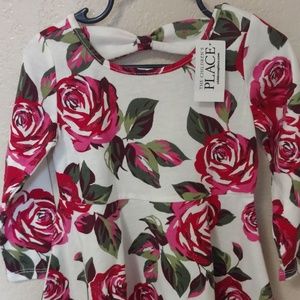 Glittery Rose Baby Dress 18-24 months